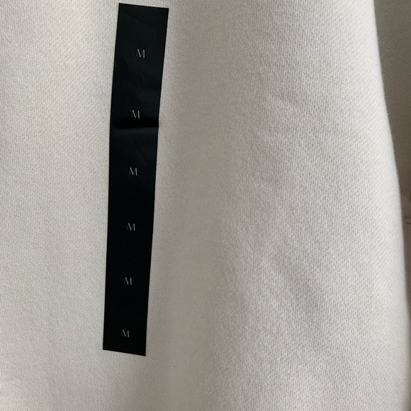 Banana Republic Modern Mens Fleece Hoodie Cream Beige - Picture 5 of 9